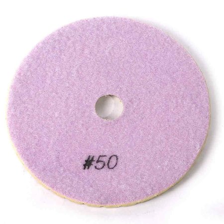 SPECIALTY DIAMOND Premium Wet Polishing Pad, 5 Inch 50 Grit - 6mm BRTW550